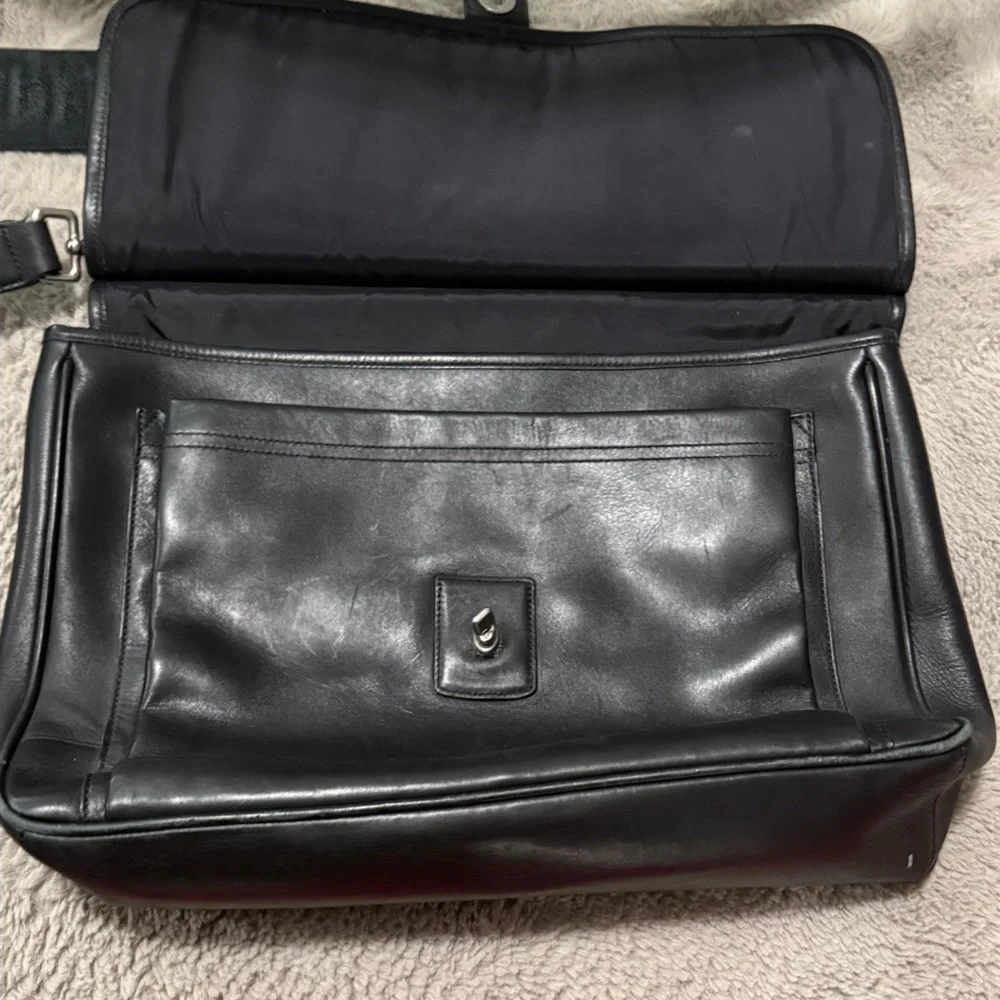 Coach 5266 Vintage Beekman Black Briefcase/Laptop Bag W/Turnlock